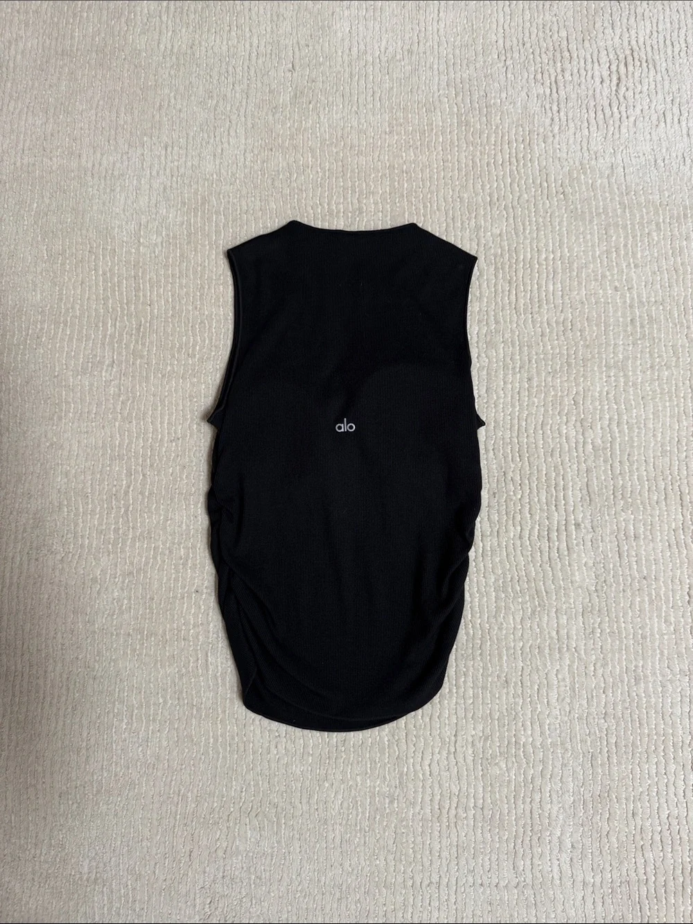 Aloe black top with built-in shelf bra size medium